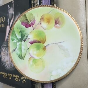 Richard Ginori Design Antique China Dish Hand-Painted, Signed by the Artist